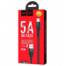Кабель USB - Type-C Hoco U53 Flash (повр. уп.) 120см 5A  (black) (229224)#1983470