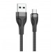 Кабель USB - micro USB Borofone BX61 (повр. уп) 100см 2,4A  (black) (229255)#1988193