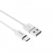 Кабель USB - Type-C Hoco X23 Skilled (повр. уп) 100см 2,1A  (white) (229266)#1988034
