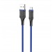 Кабель USB - micro USB Borofone BX67 (повр. уп) 100см 2,4A  (blue) (229509)#1987862