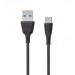 Кабель USB - Type-C Celebrat FLY-2T (повр. уп.) 100см 2,4A  (black) (229491)#1986524