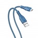 Кабель USB - micro USB Hoco X67 (silicone) (повр.уп)  2,4A  (blue) ()#1987304