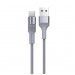 Кабель USB - Type-C Borofone BX21 Outstanding (повр. уп.) 100см 3A  (gray) (229942)#1987301