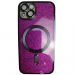Чехол силиконовый iPhone 13 MagSafe блестящий сиреневый#2110066