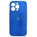 Чехол силиконовый iPhone 14 Pro Silicone Case с лого с защитой камеры (13) синий#2013046