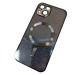 Чехол силиконовый iPhone 15 Magsafe блестящий черный#1989284