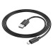 Кабель USB - micro USB Hoco X88 (повр.уп.) 100см 2,4A  (black) (230130)#2054094