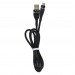 Кабель USB "WALKER" C580, 3.1А, Type-C, поддержка QC, черный#1994208