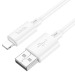 Кабель USB - Apple lightning Hoco X88 (повр.уп.) 100см 2,4A  (white) (230747)#1989737