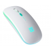 Мышь беспроводная DEFENDER Touch MM-997, белый, 2.4+BT, RGB, 500mAh,бесшумная#1990848
