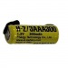 Аккумулятор H-2/3AAA300-T 1.2V,  300 mAh Ni-Mh с выводами ET#2056087