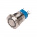 Кнопка антивандальная с фиксацией D=19мм off-on/on-off 5 контактов 250В, подсветка синяя Rexant#2100856