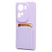 Чехол-накладка - SC337 с картхолдером для "OPPO Reno 11" (light violet) (228849)#2088156