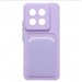 Чехол-накладка - SC337 с картхолдером для "Xiaomi 14 Pro" (light violet) (228831)#1993141