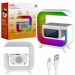 Портативная акустика с беспроводной зарядкой RGB G30 (белая)#2063470