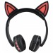 Bluetooth-наушники полноразмерные - Cat Ear KS-6123 (повр. уп.) (black/pink) (216296)#1995045