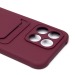 Чехол-накладка - SC304 с картхолдером для "Honor X8b" (bordo) (227631)#2104987
