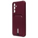 Чехол-накладка - SC304 с картхолдером для "Samsung Galaxy A25 5G" (bordo) (227446)#1999304