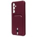Чехол-накладка - SC304 с картхолдером для "Samsung Galaxy A55" (bordo) (228728)#1999314