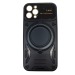 Чехол силиконовый iPhone 12 Pro Bristol (MagSafe, защита камеры) черный#1999792