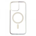 Чехол пластиковый iPhone 15 Pro Max Magsafe Magnetic Clear Case розовый#2076187
