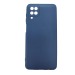 Чехол силиконовый Samsung A12 Soft Touch New темно-синий#1998371
