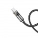 Кабель USB - Type-C HOCO U122 (3A/1.2m/текстиль) черный#1997475
