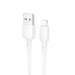 Кабель USB BOROFONE BX93 2.4A Apple белый 0.25м#2025960