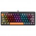 Механическая клавиатура DEFENDER Black Raven GK-417 RU,3цвета,радужная,63кн,черный#1999069