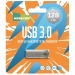 128GB накопитель  USB3.0 More Choice MF128m металл серебристый#2000046