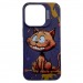 Чехол iPhone 14 Pro Max Креатив Улыбающийся Котик Фиолетовый#2002367