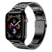 Ремешок - ApW36 металл блочный на застежке Apple Watch 42/44/45/49 mm (black) (230505)#2005924