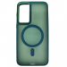 Чехол пластиковый Samsung A35 матовый с MagSafe зеленый#2061021