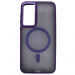 Чехол пластиковый Samsung A35 матовый с MagSafe фиолетовый#2061018