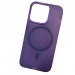 Чехол пластиковый iPhone 15 Pro Max матовый с MagSafe фиолетовый#2003130