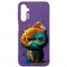 Чехол-накладка - SC335 для "Samsung Galaxy A24 4G"  (кот) (violet) (227141)#2008690