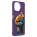 Чехол-накладка - SC335 для "Xiaomi Redmi 12"  (кот) (violet) (227183)#2090961