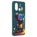 Чехол-накладка - SC335 для "Xiaomi Redmi 12C/Poco C55"  (медведь) (dark green) (227175)#2091025