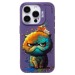 Чехол-накладка - SC335 для "Apple iPhone 15 Pro"  (кот) (violet) (227027)#2003404