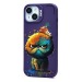 Чехол-накладка - SC335 для "Apple iPhone 15"  (кот) (violet) (227033)#2091273