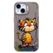Чехол-накладка - SC335 для "Apple iPhone 15"  (тигр) (gray) (227035)#2003397