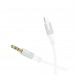 Кабель Lightning - 3.5mm Borofone BL19 Creator (повр. уп.) 100см   (white) (233265)#2048271