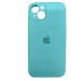 Чехол copy original силиконовый iPhone 14 (защита камеры) (02) бирюзовый#2012222