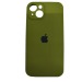 Чехол copy original силиконовый iPhone 14 (защита камеры) (20) хаки#2012274