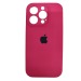 Чехол силиконовый Silicone Case ORG iPhone 15 Pro (защита камеры) малиновый#2008694