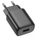 Сетевое ЗУ HOCO C134А (USB/2.4A) черное#2003954