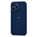 Чехол-накладка Soft Touch с закрытой камерой для Apple iPhone 15 Pro Max (dark blue) (230170)#2133128