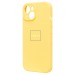 Чехол-накладка Soft Touch с закрытой камерой для Apple iPhone 15 (yellow) (230160)#2013784