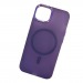 Чехол пластиковый iPhone 14 матовый с MagSafe Creative фиолетовый#2012999