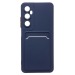 Чехол-накладка - SC337 с картхолдером для "Realme C65" (dark blue) (231057)#2010493
